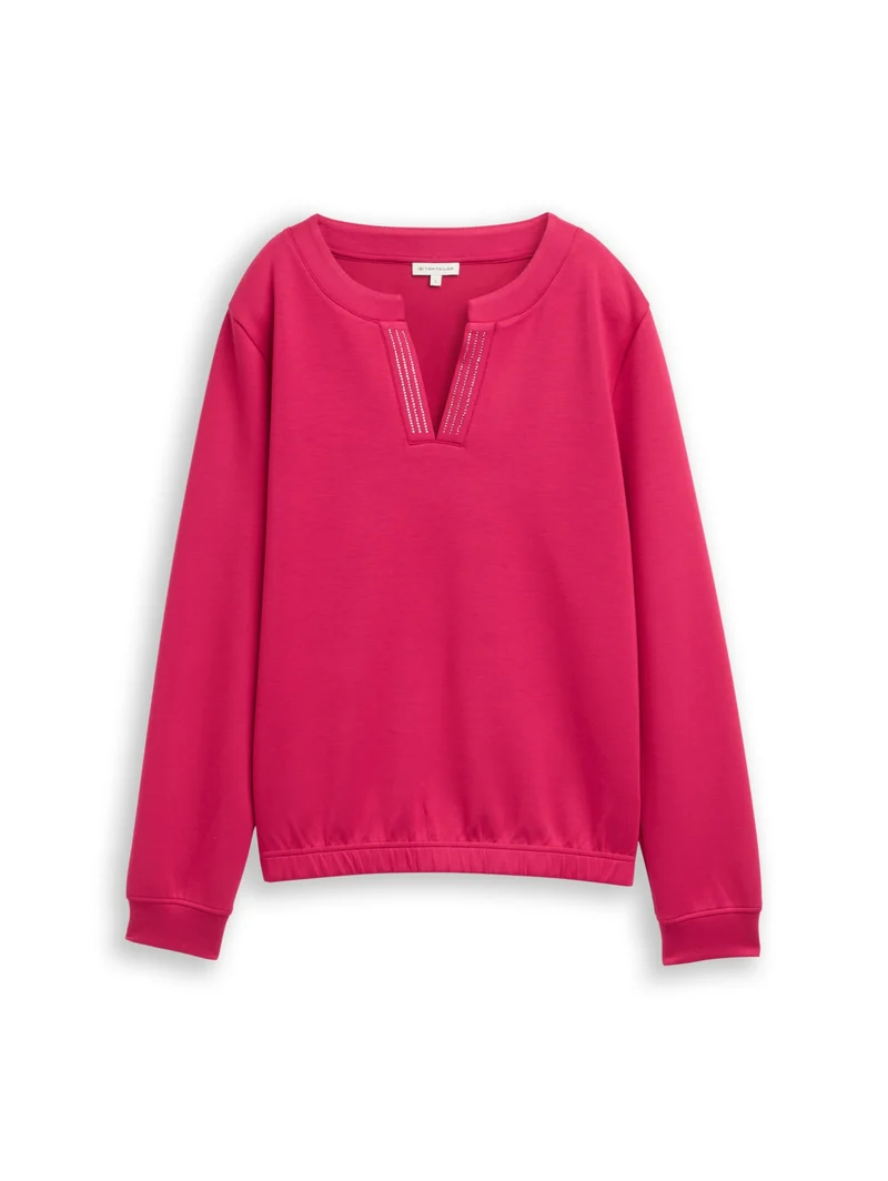 Sweatshirt scuba, dark pink