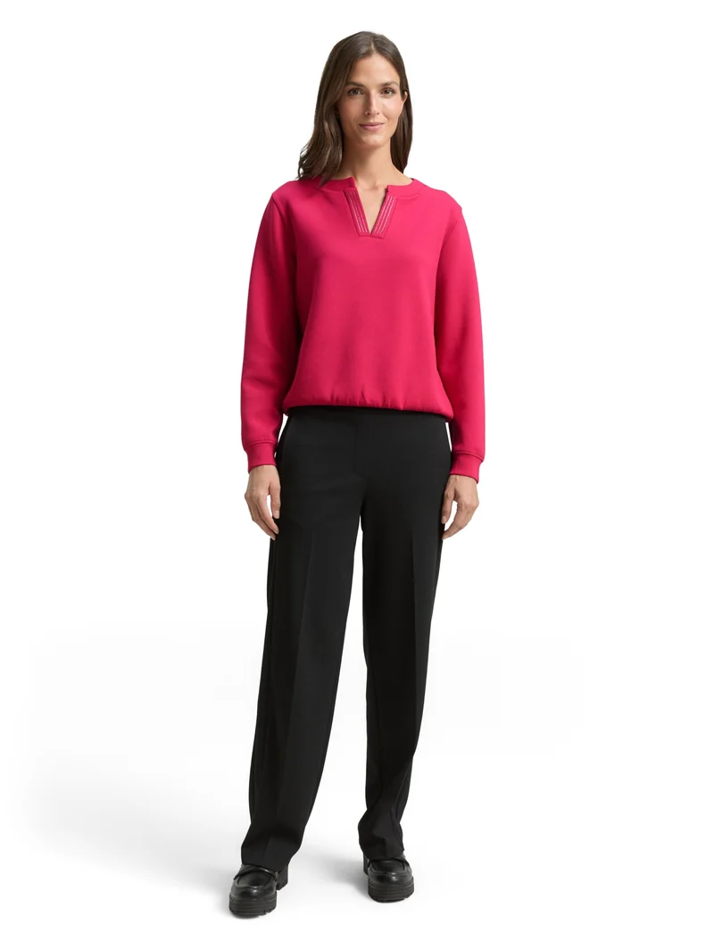 Sweatshirt scuba, dark pink