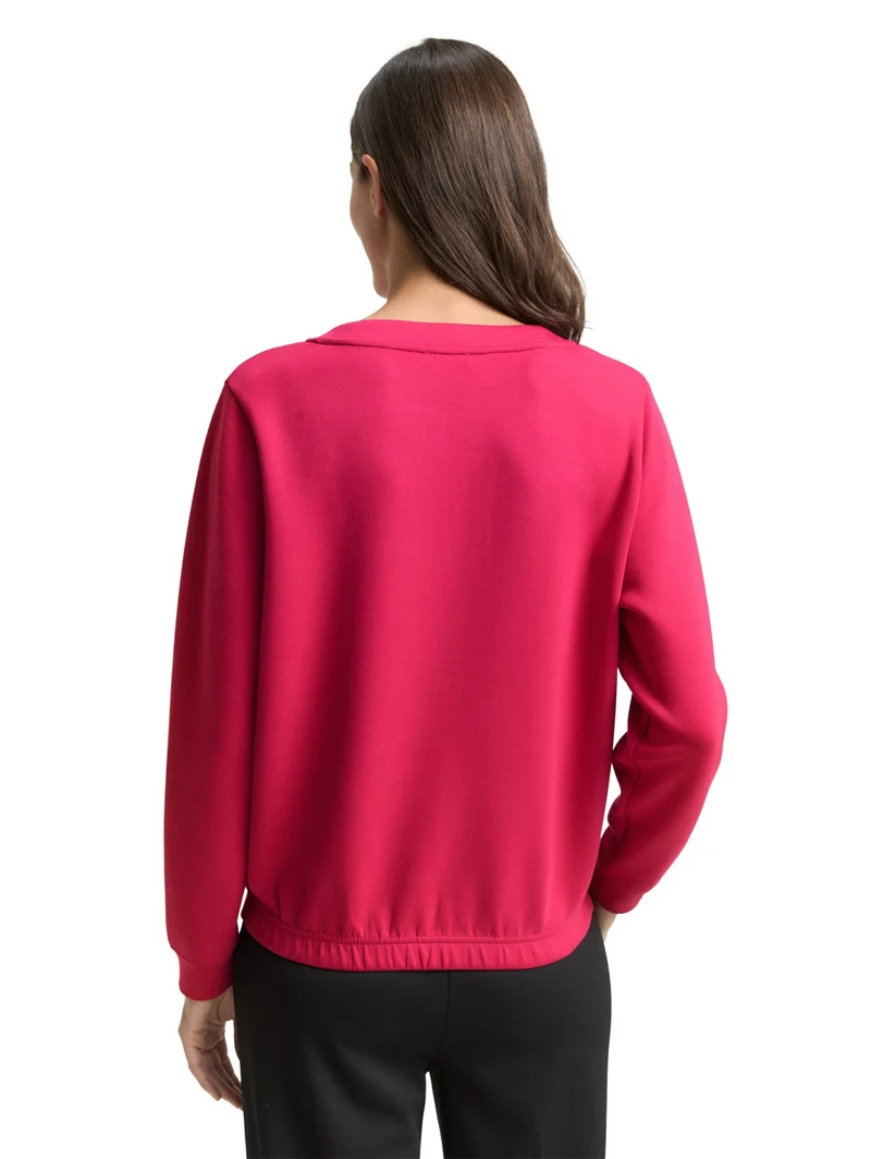 Sweatshirt scuba, dark pink