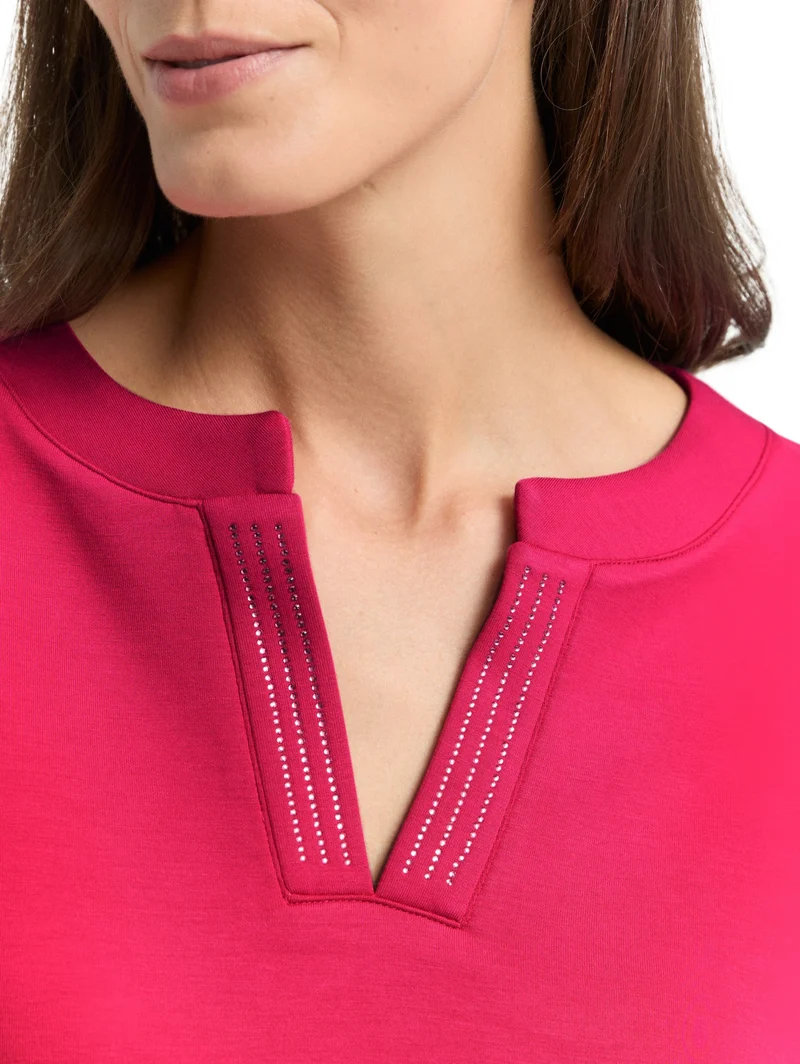 Sweatshirt scuba, dark pink