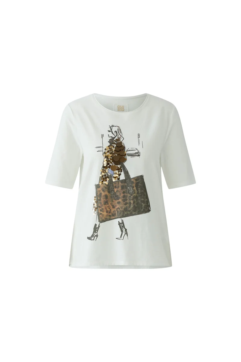 T-Shirt, cloud dancer