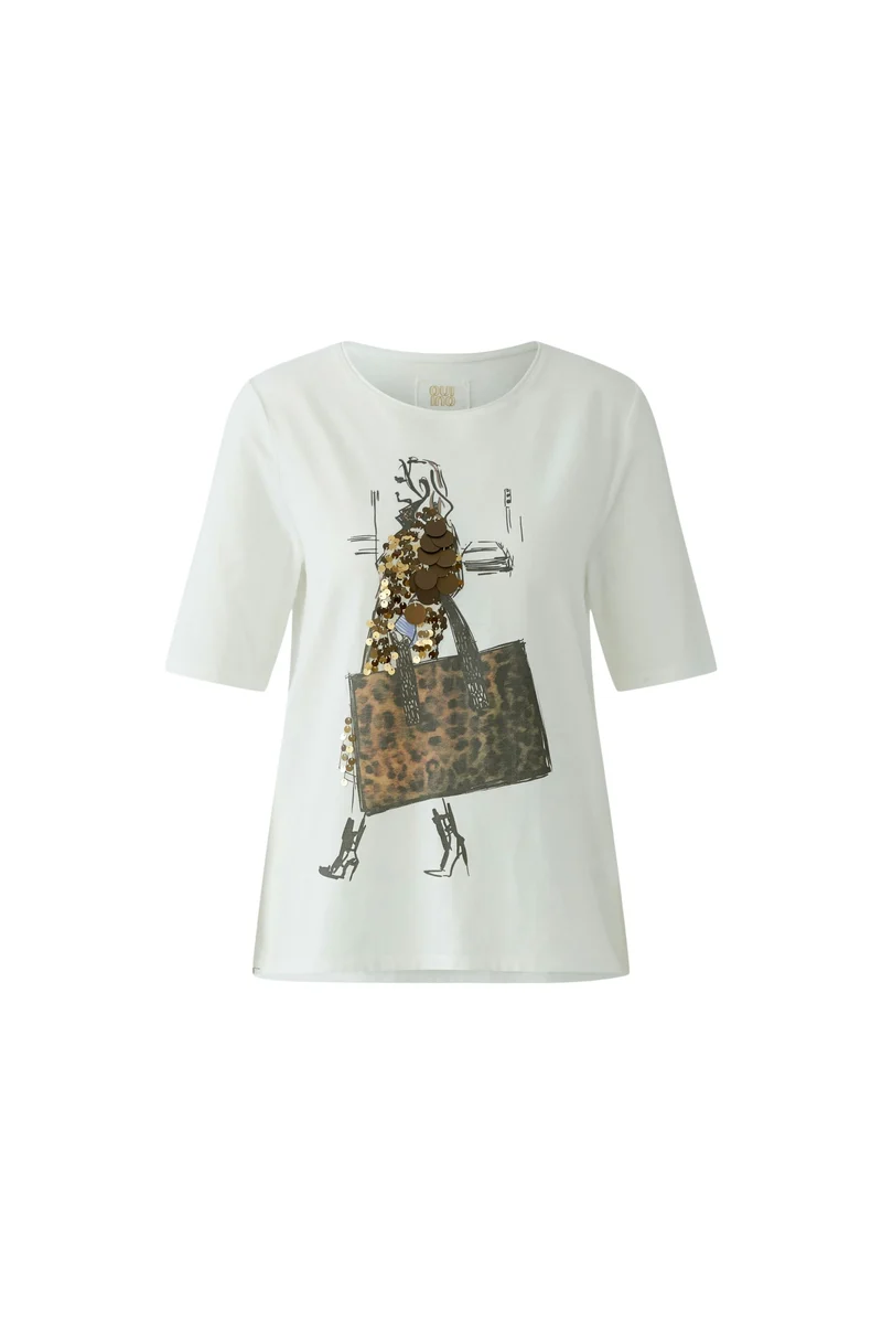 T-Shirt, cloud dancer