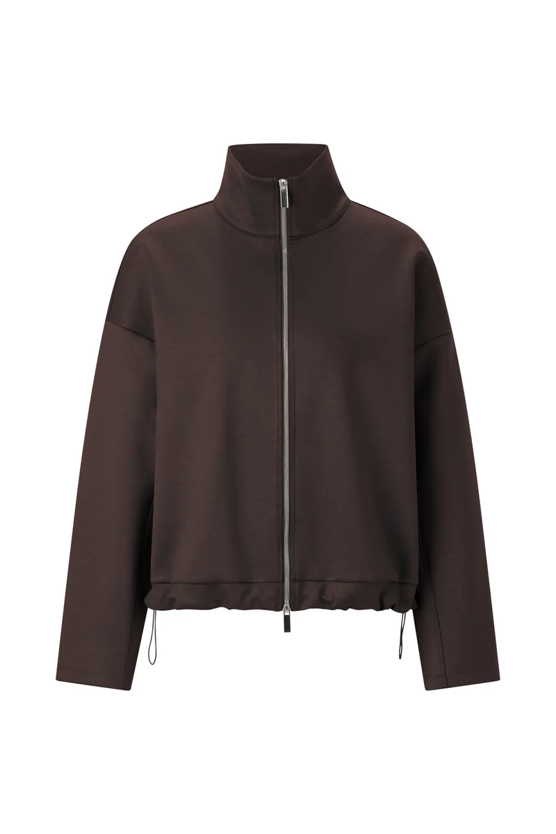 Zip Jacket, dark chocolate