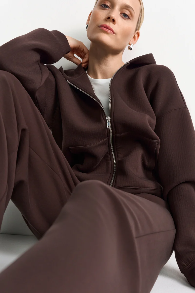 Zip Jacket, dark chocolate