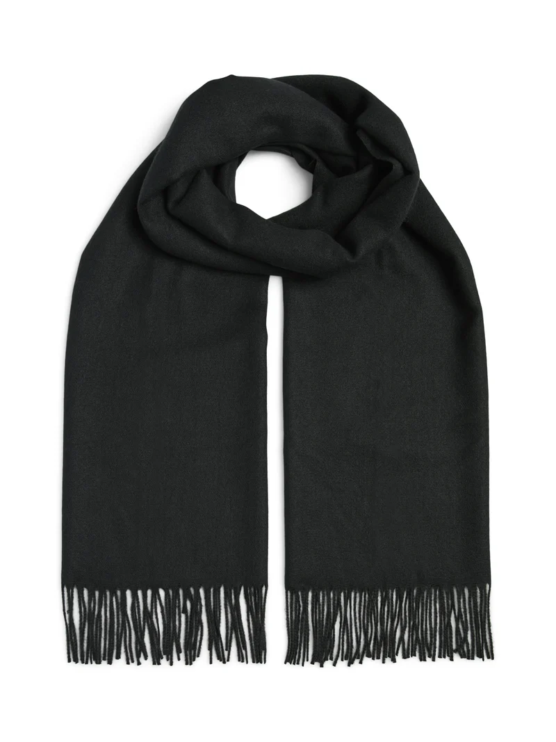 PCNOAH LONG SCARF NOOS BC, Black