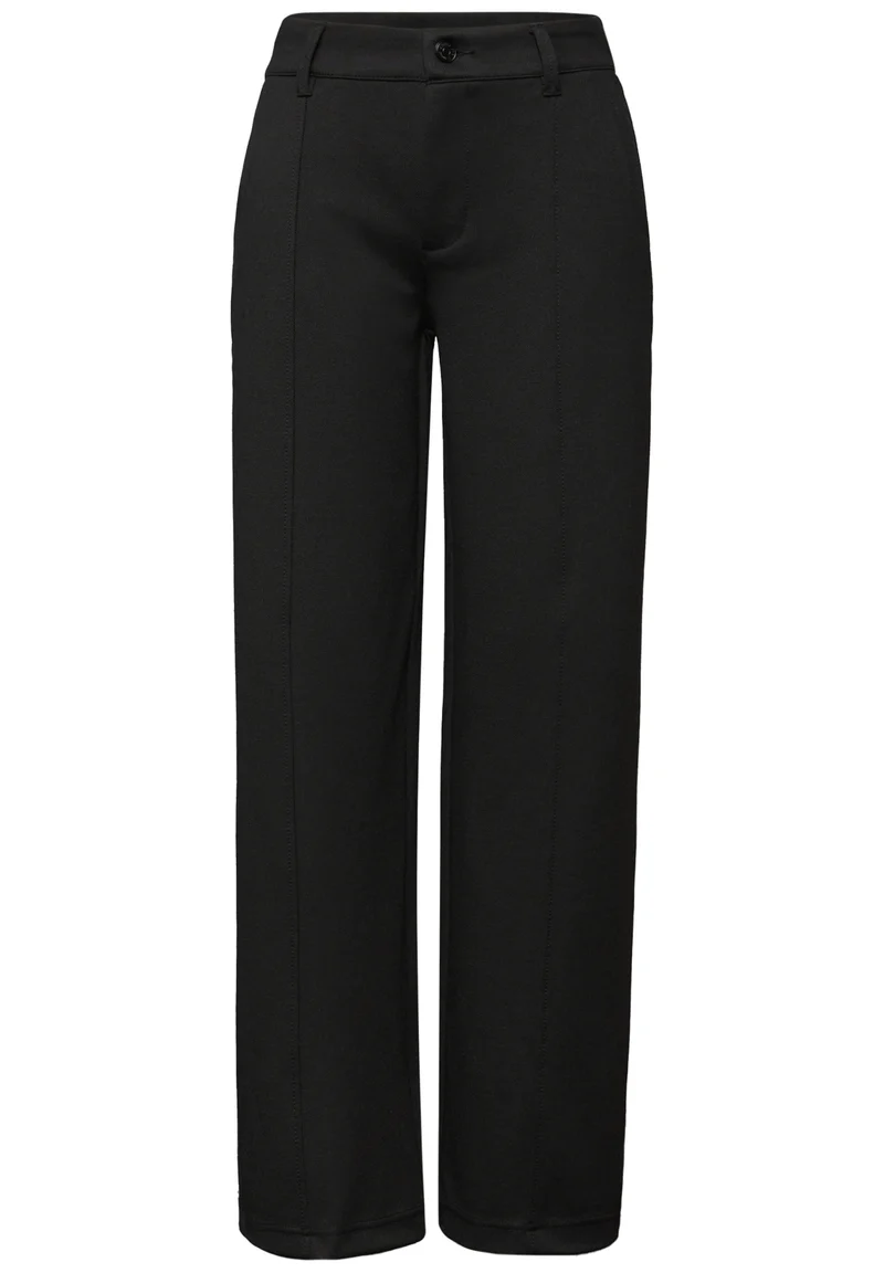Studio_Wide leg Twill MW, Black