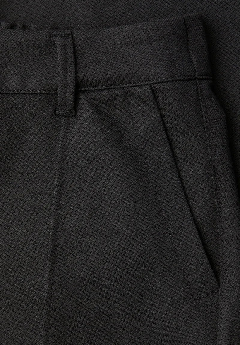 Studio_Wide leg Twill MW, Black