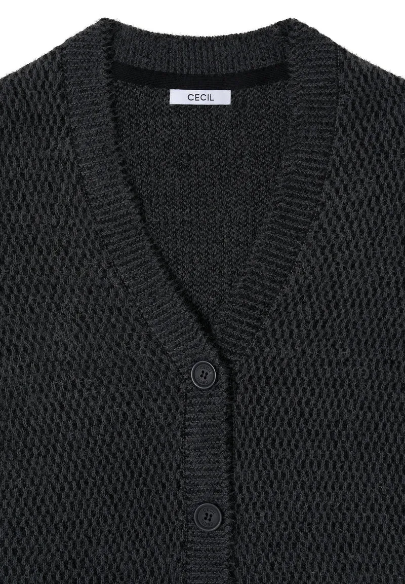 Featheryarn Cardigan, Black