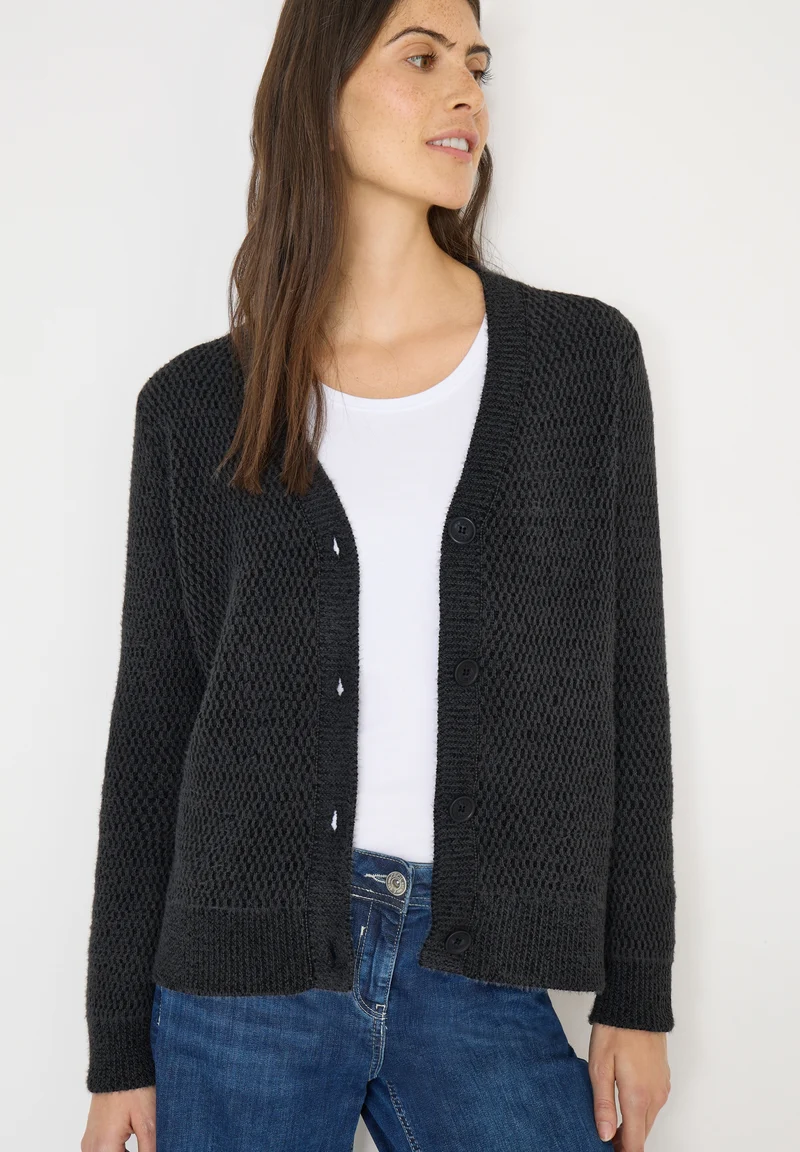 Featheryarn Cardigan, Black