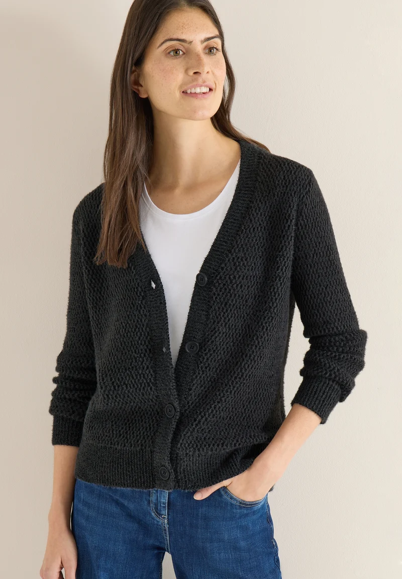 Featheryarn Cardigan, Black