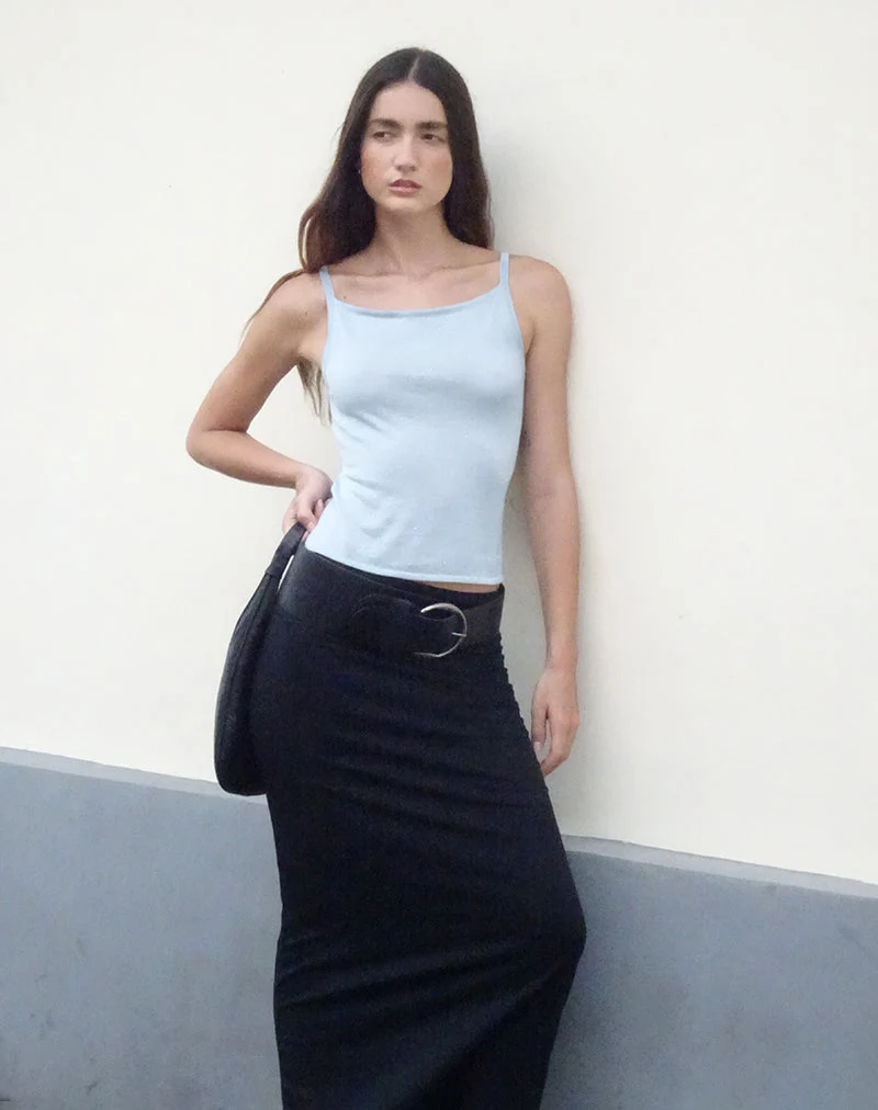 Raiya Vest Top in Babyblau