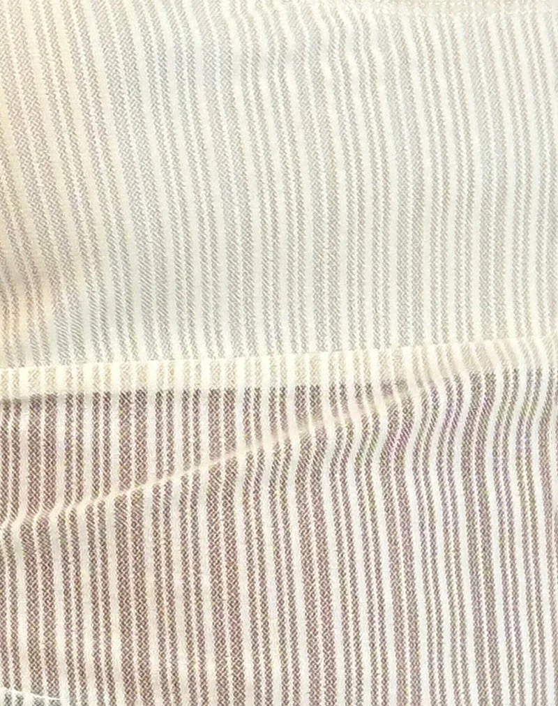 Elagia Oberteil in Sheer Texture Elfenbein
