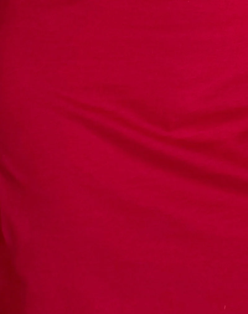 Wangi Rückenfreies Minikleid in Adrenalinrot