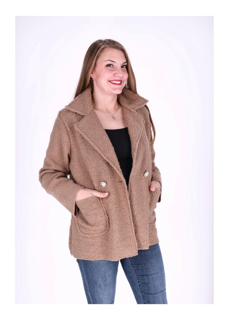 Splash of Color Bouclé Kurzjacke Damen