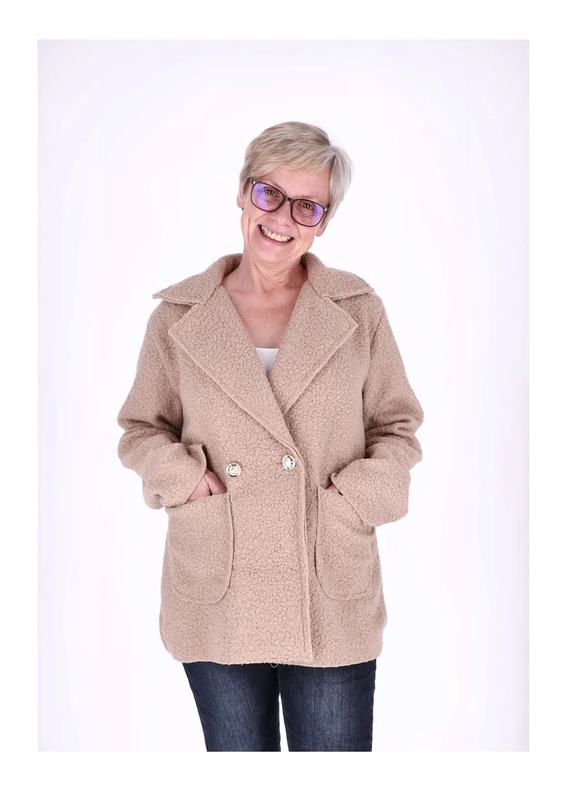 Splash of Color Bouclé Kurzjacke Damen