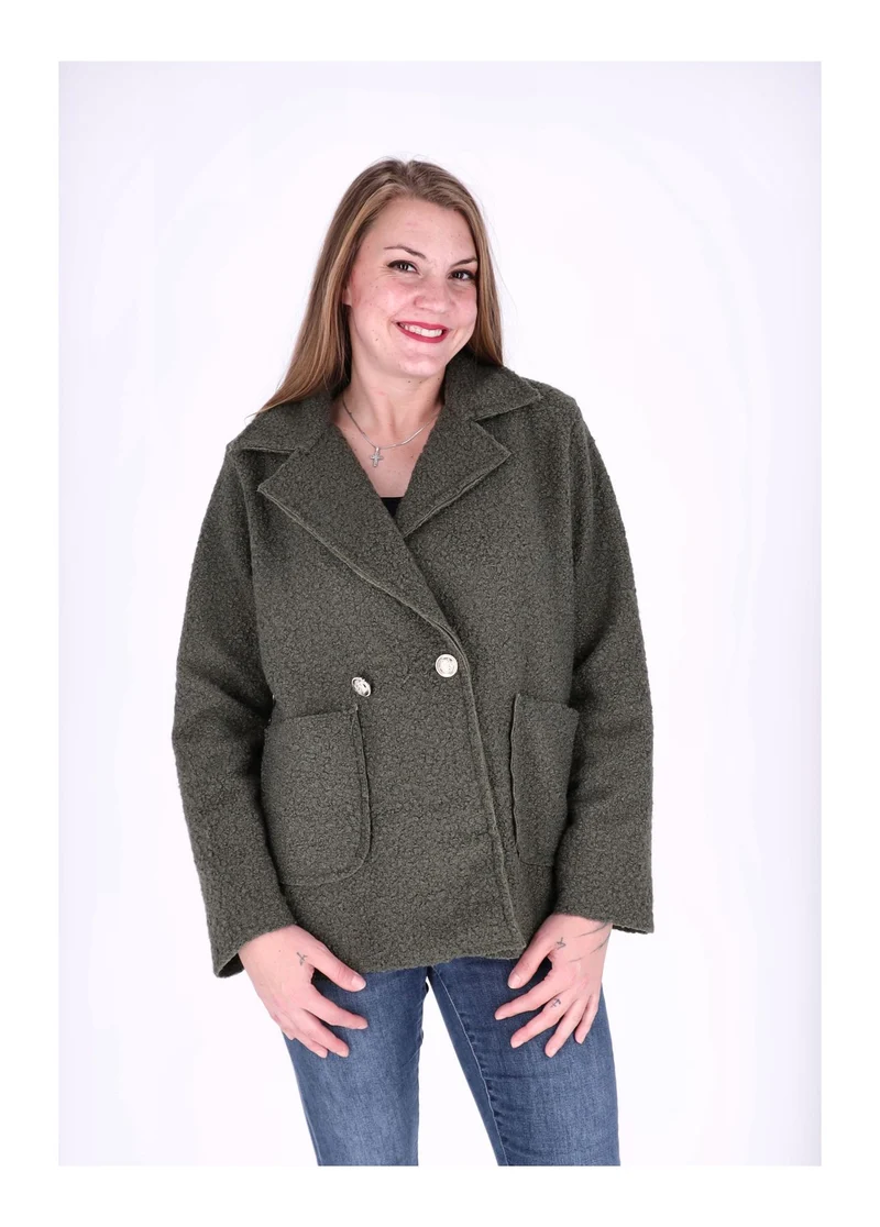 Splash of Color Bouclé Kurzjacke Damen