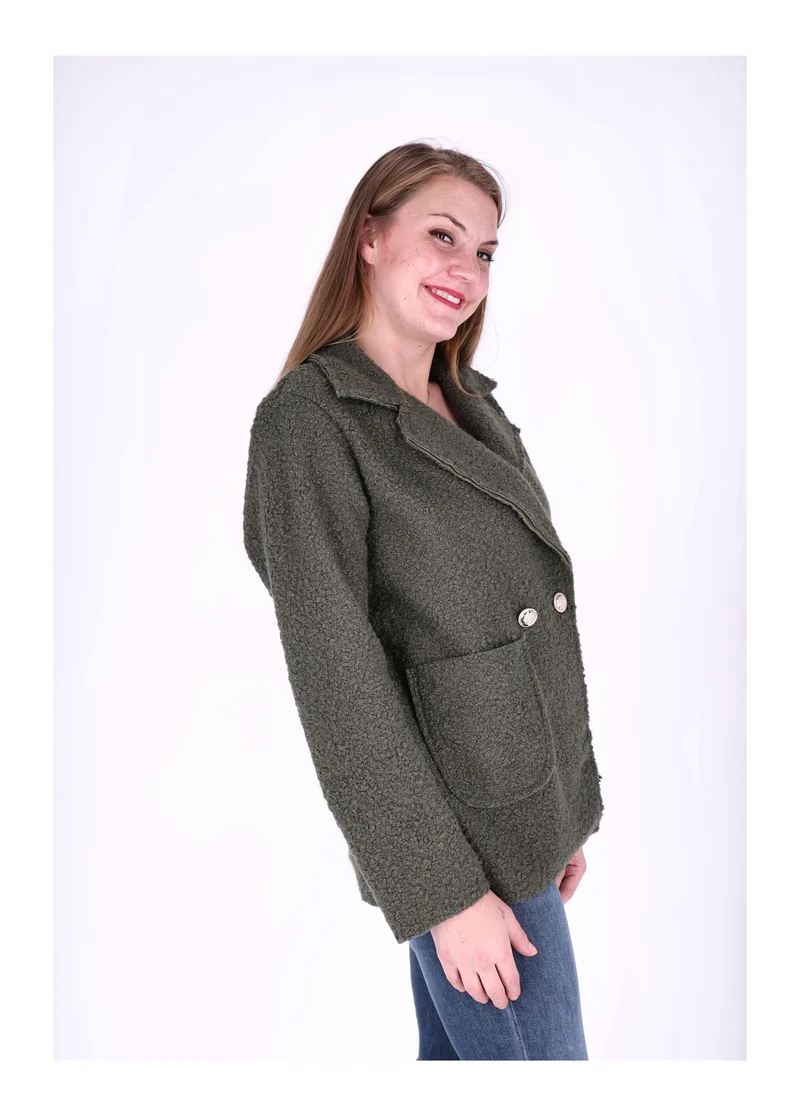 Splash of Color Bouclé Kurzjacke Damen