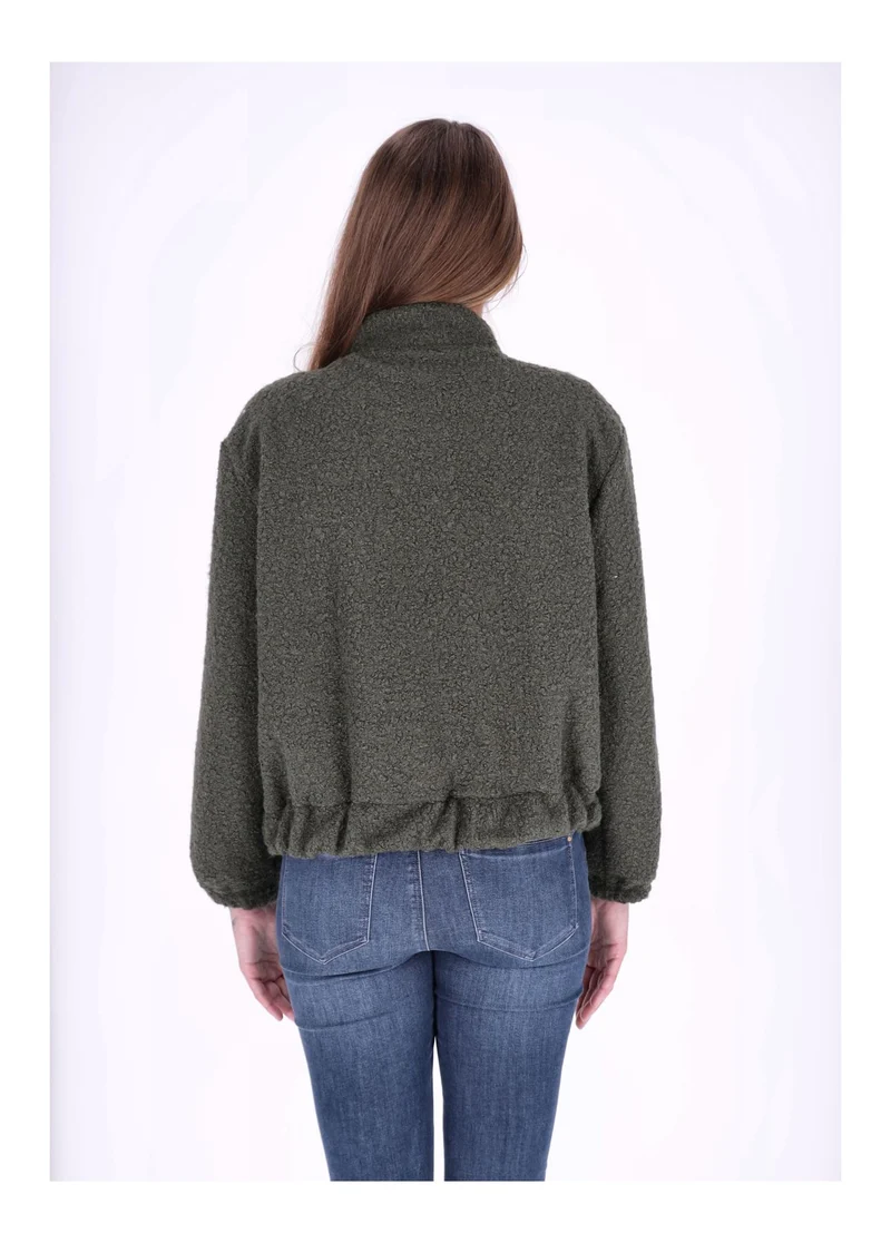 Bundjacke Damen Bouclé