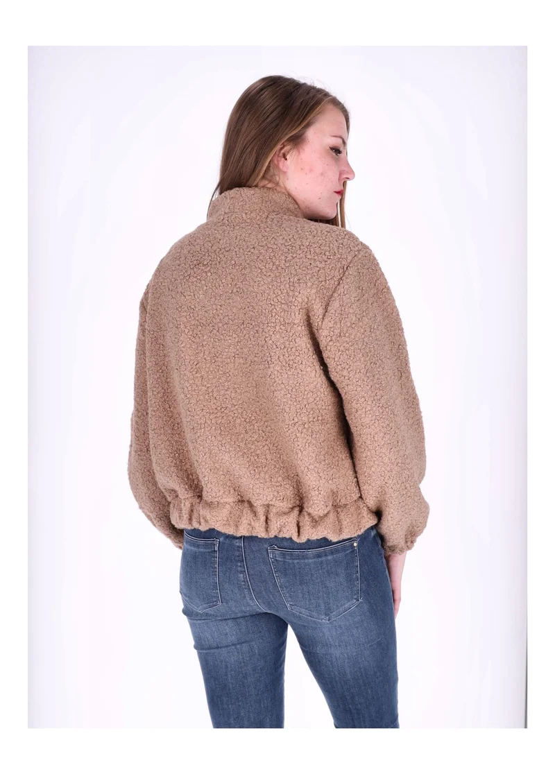 Bundjacke Damen Bouclé