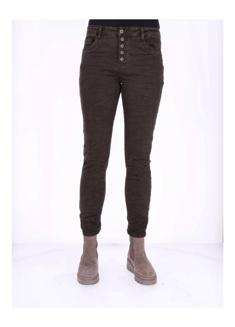 Splash of Color Damen-Jeans Knopfleiste