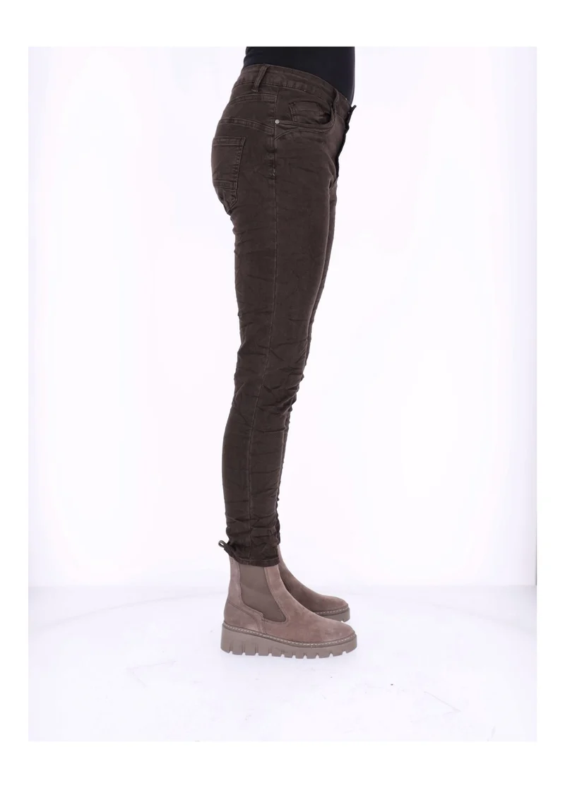 Splash of Color Damen-Jeans Knopfleiste