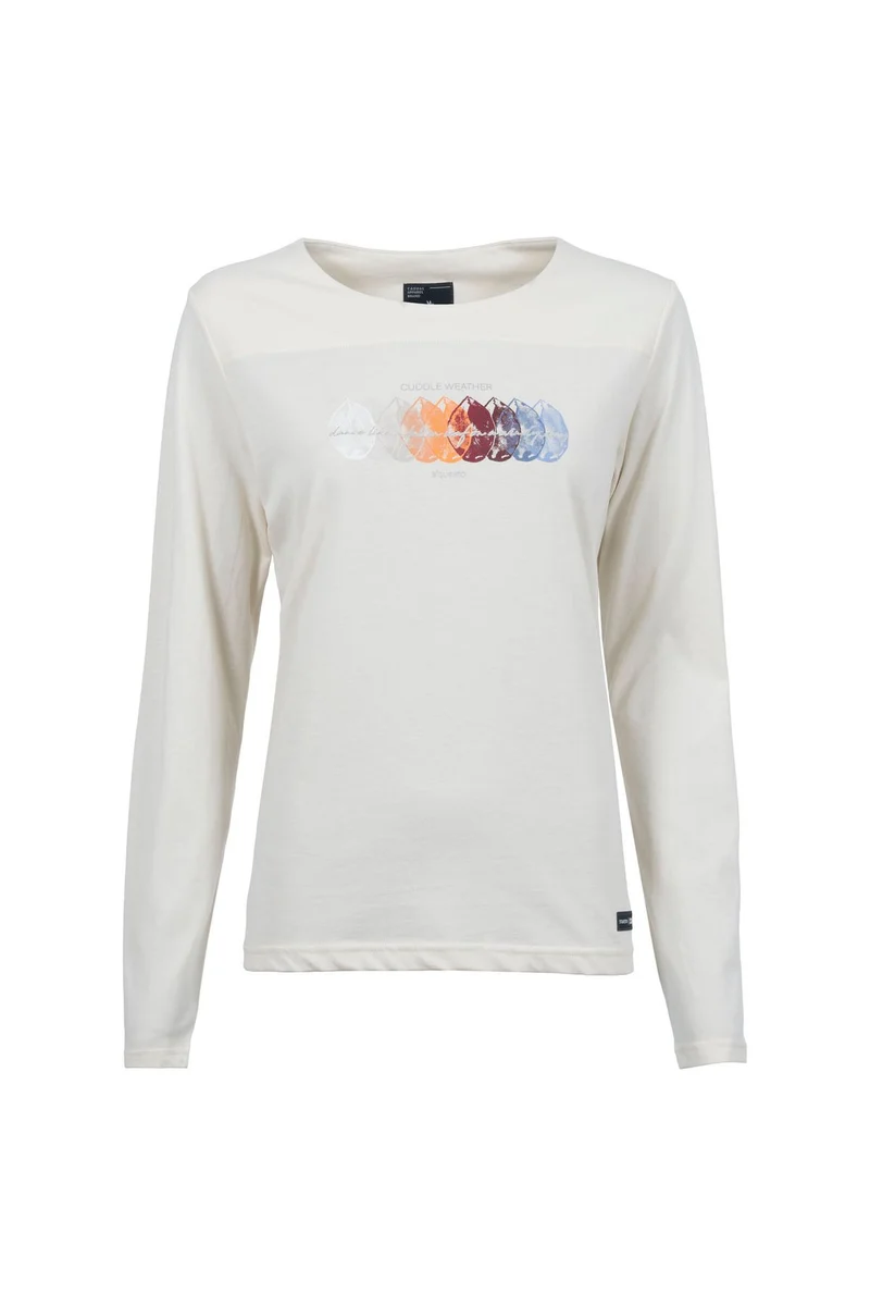 SOQUESTO Langarmshirt Damen Baumwolle