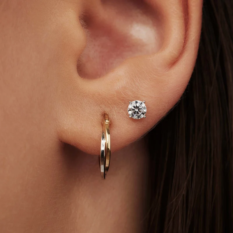 Isabel Bernard Saint Germain Lourdes 14 Karat | Weißgold Ohrstecker IB360205