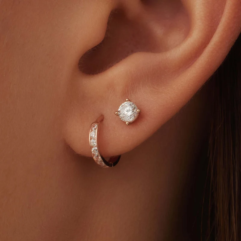 Isabel Bernard La Concorde Lourdes 14 Karat | Roségold Ohrstecker IB360208