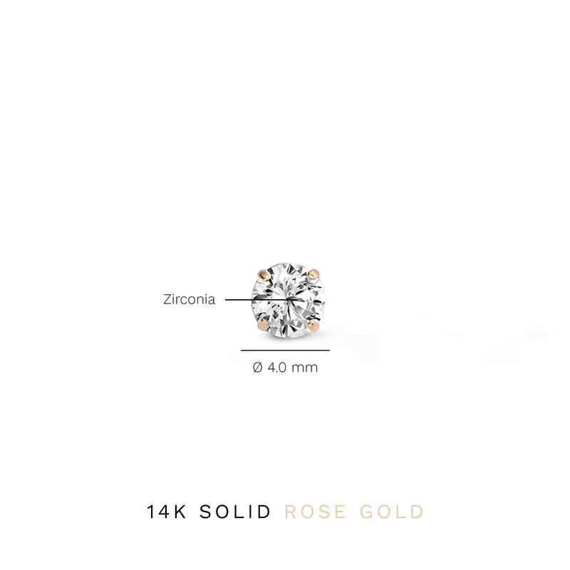 Isabel Bernard La Concorde Lourdes 14 Karat | Roségold Ohrstecker IB360208