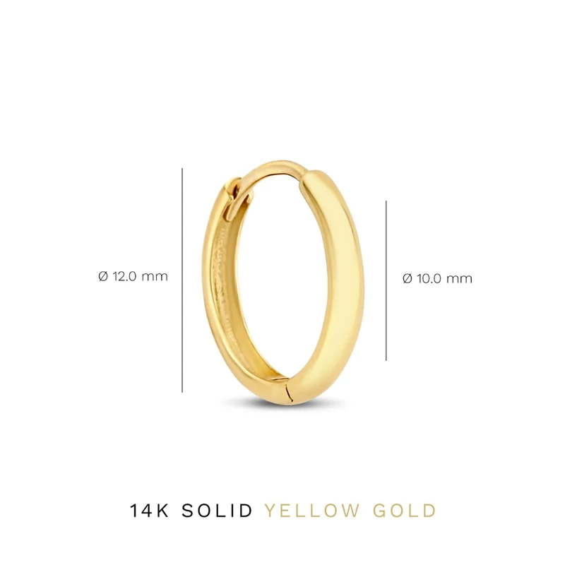 Isabel Bernard Rivoli Morgane 14 Karat | Gold Reif-Ohrringe IB360144