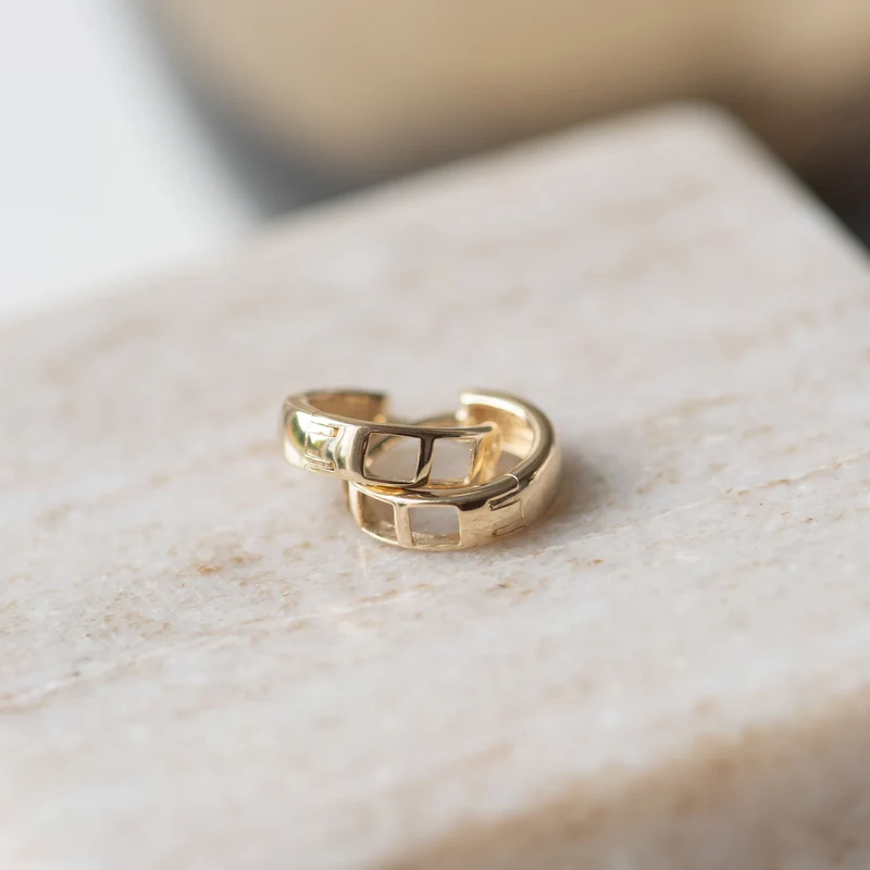 Isabel Bernard Rivoli Morgane 14 Karat | Gold Reif-Ohrringe IB360141