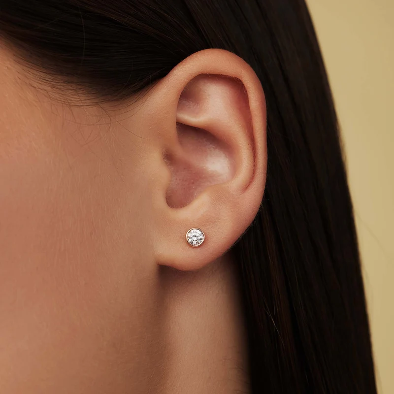 Isabel Bernard La Concorde Juliette 14 Karat | Roségold Ohrstecker IB360209