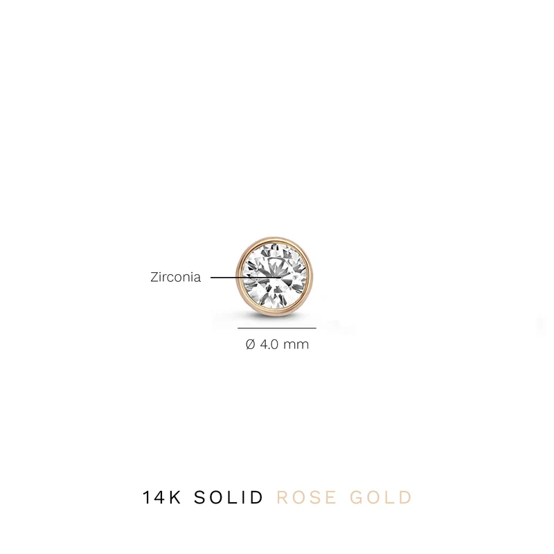Isabel Bernard La Concorde Juliette 14 Karat | Roségold Ohrstecker IB360209
