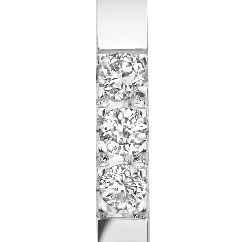 Isabel Bernard De la Paix Madeline 14 Karat | Weißgold Reif-Ohrringe | Diamant 0.15 Karat | IBD360017
