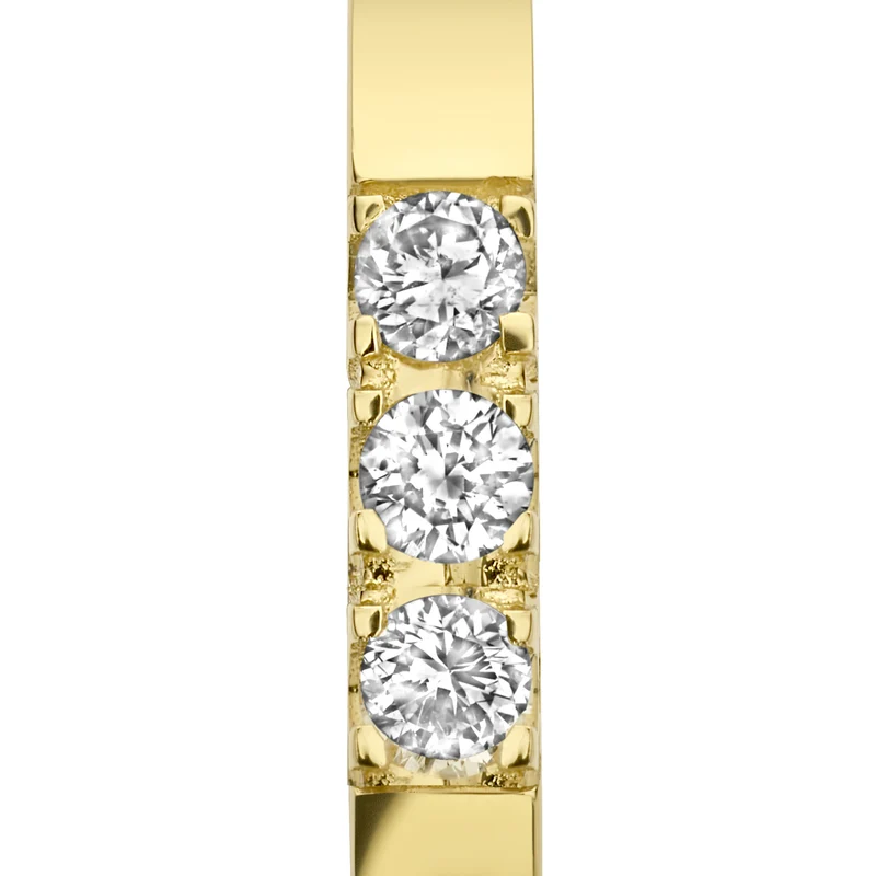 Isabel Bernard De la Paix Madeline 14 Karat | Gold Reif-Ohrringe | Diamant 0.15 Karat | IBD360018