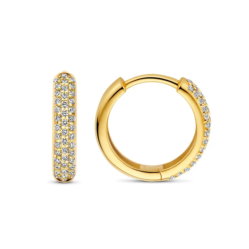 Isabel Bernard De la Paix Laure 14 Karat Gold Ohrringe Mit Diamant 0.25 Karat | IBD360030
