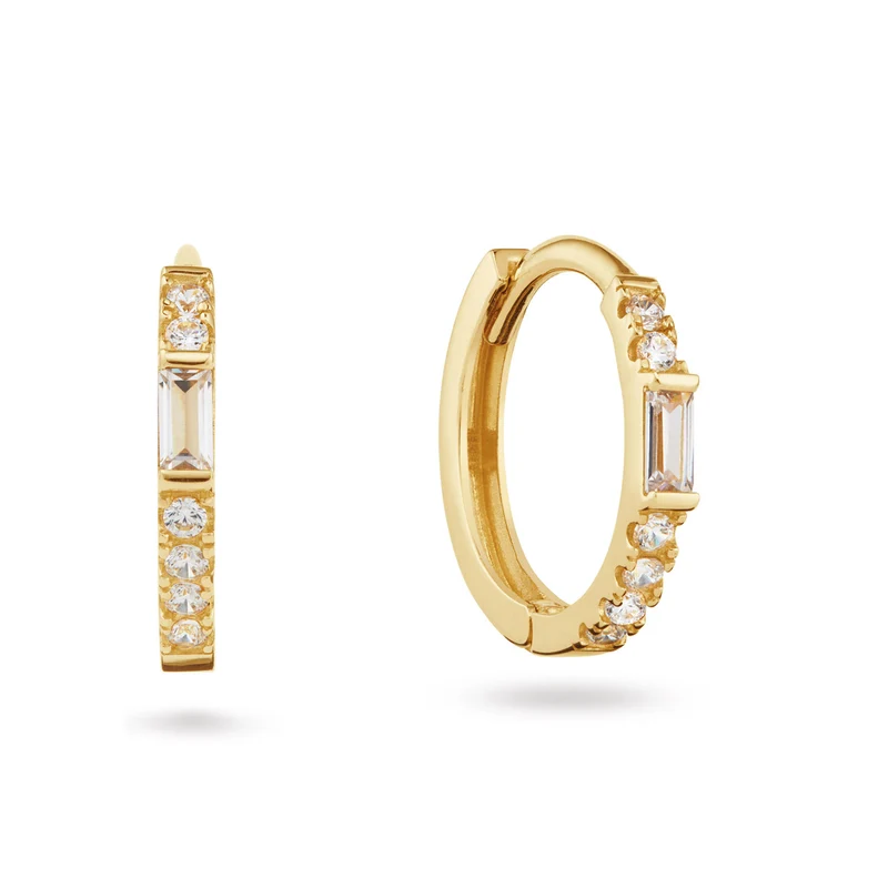 Jackie Gold Mondriaan 14 Karat Gold Hoops JKE25.577