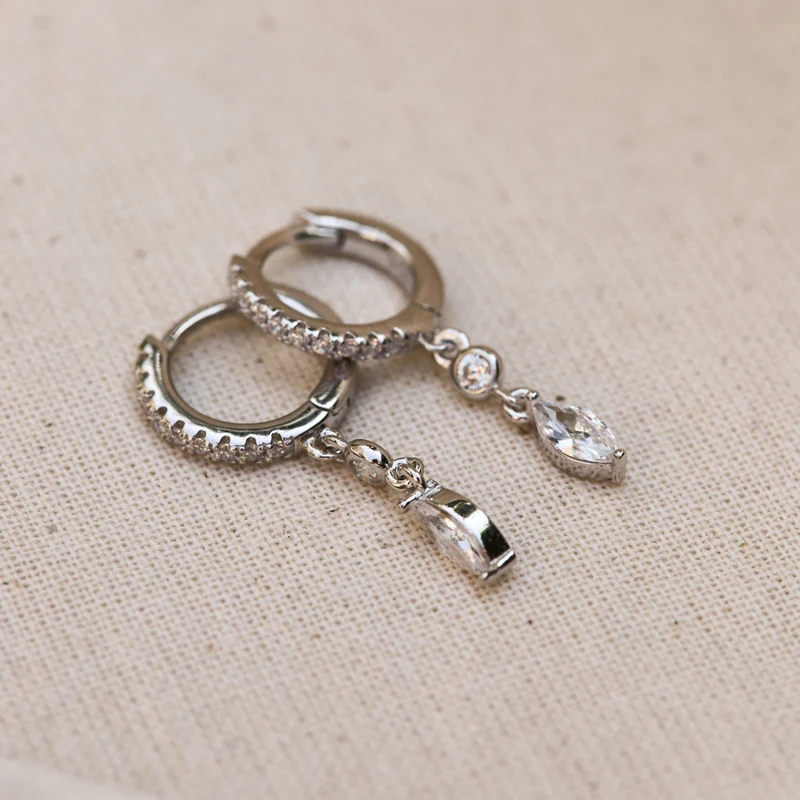Karma Hoops damen Creolen Silber A68S
