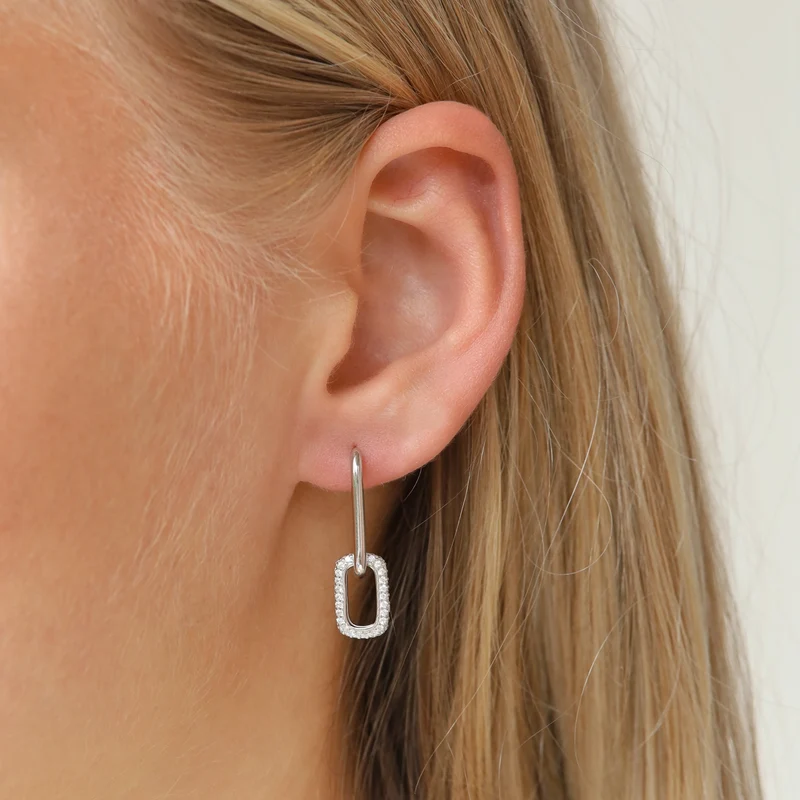 Karma Hoops damen Creolen Silber H232S