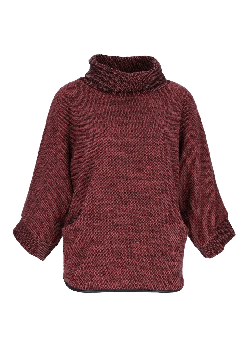 Damen Shirt mit Rollkragen in Lachs