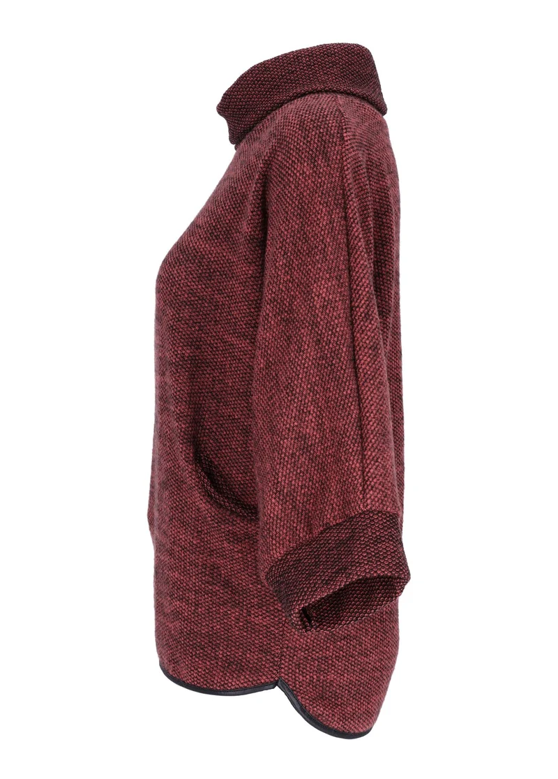 Damen Shirt mit Rollkragen in Lachs