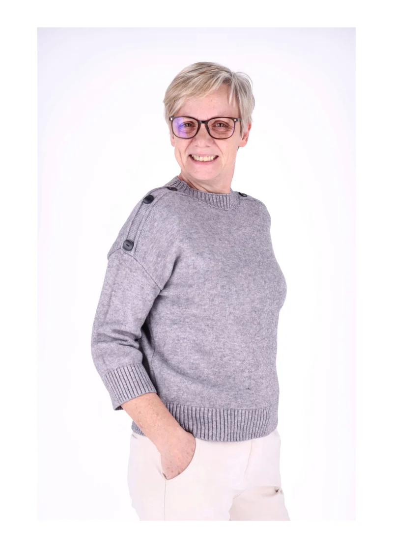 Splash of Color Strickpullover Damen