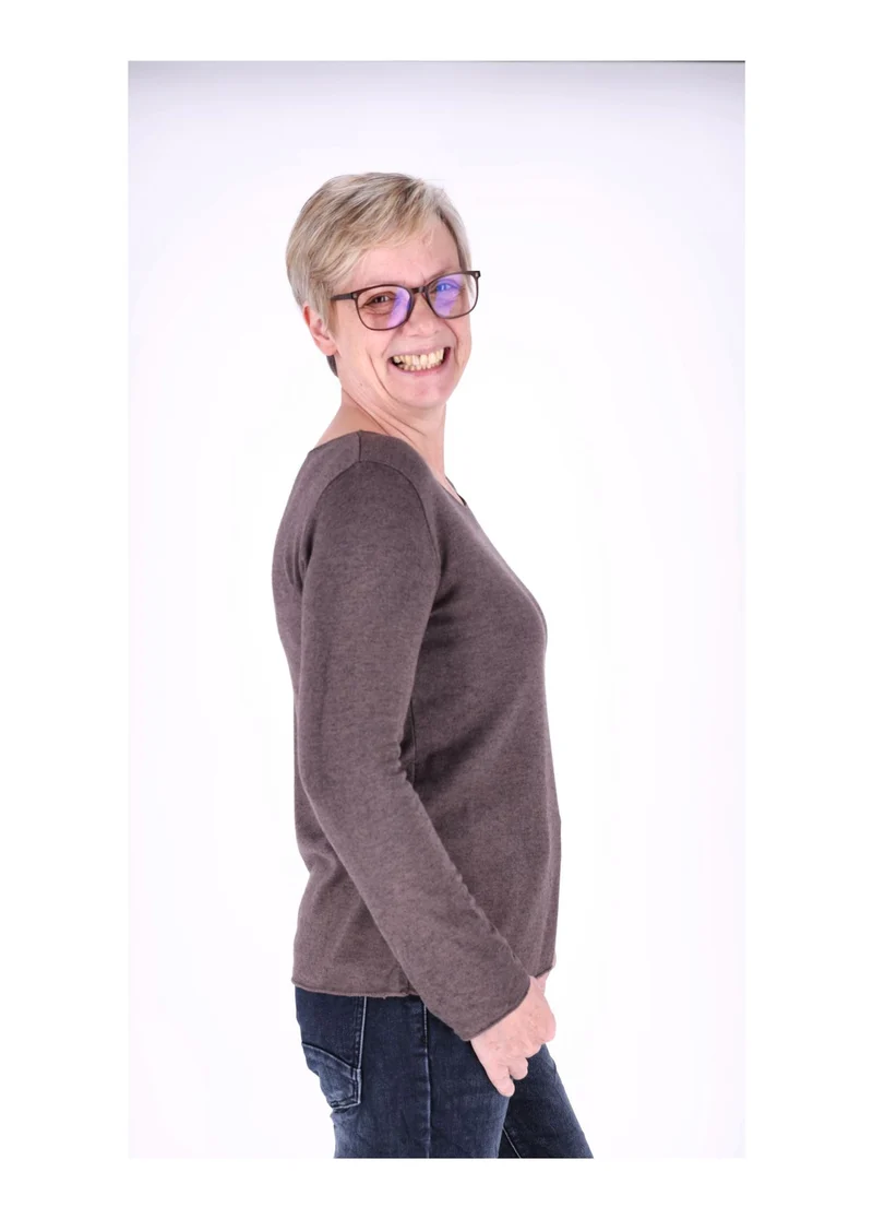 Splash of Color Basic Shirt Damen