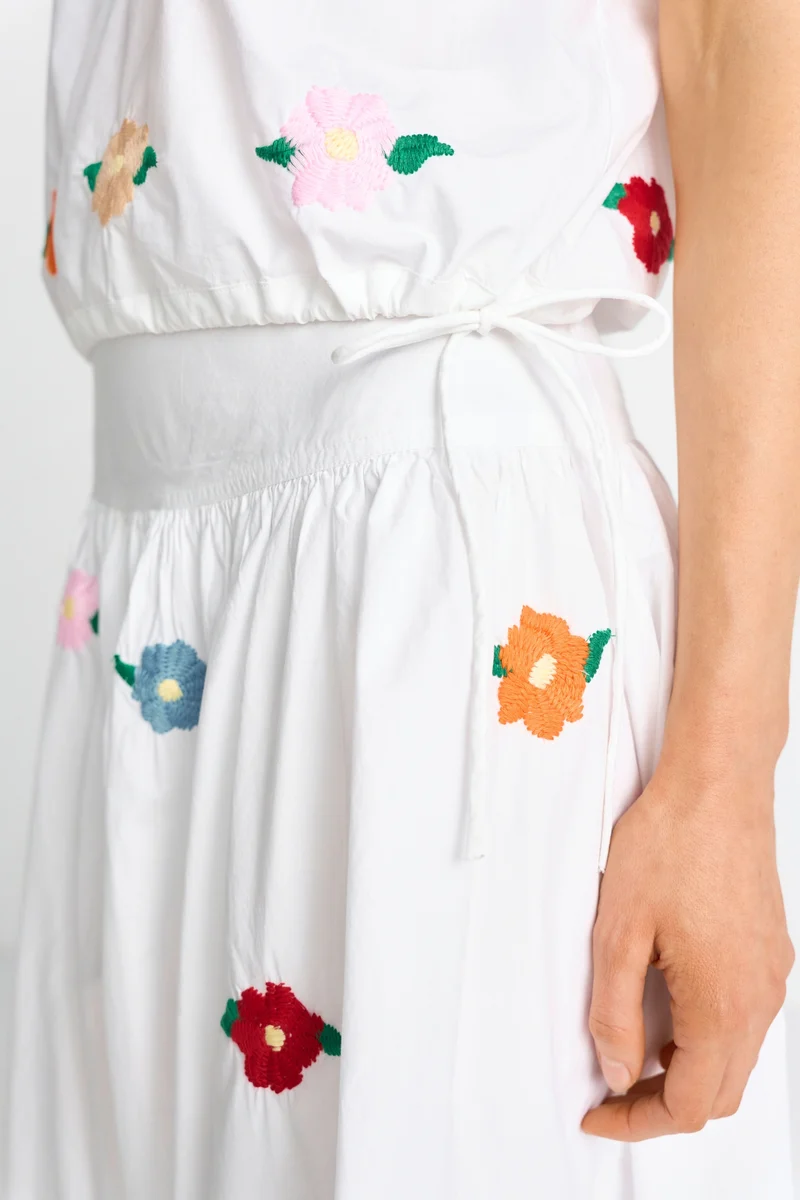 Embroidery Shirt Blouse, white