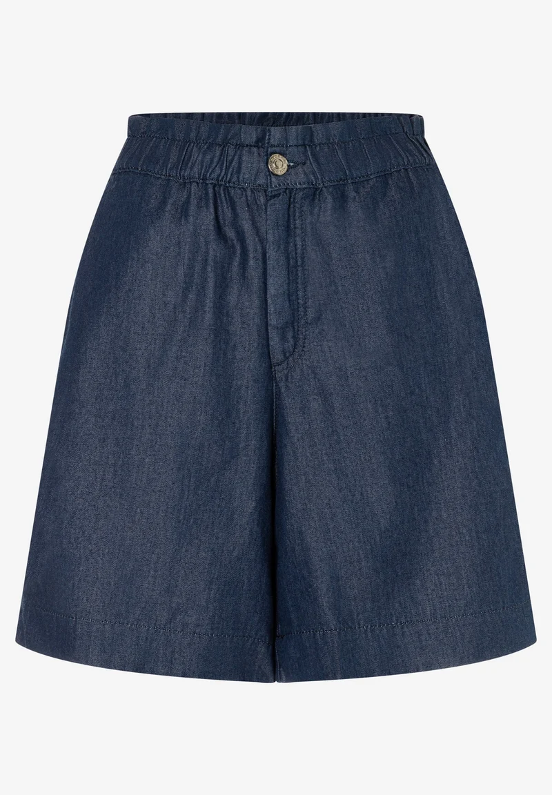 Lyocell Denim Shorts, dark blue denim