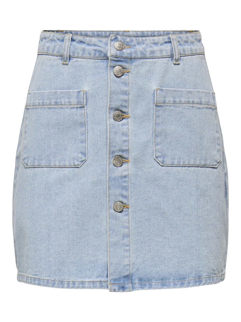 JDYSHIRAZ HW SKIRT DNM, Light Blue Denim