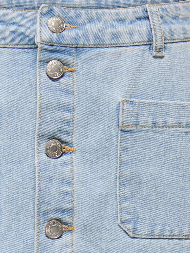 JDYSHIRAZ HW SKIRT DNM, Light Blue Denim