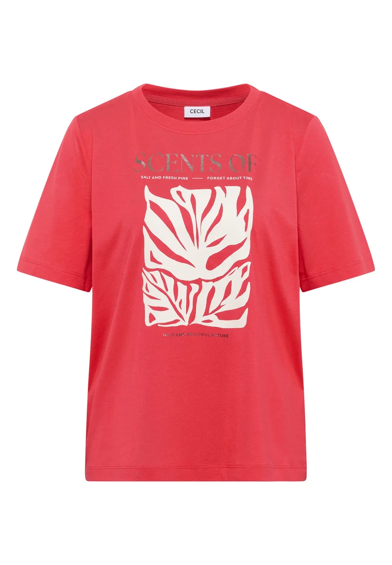 Monstera FP Shirt, coral
