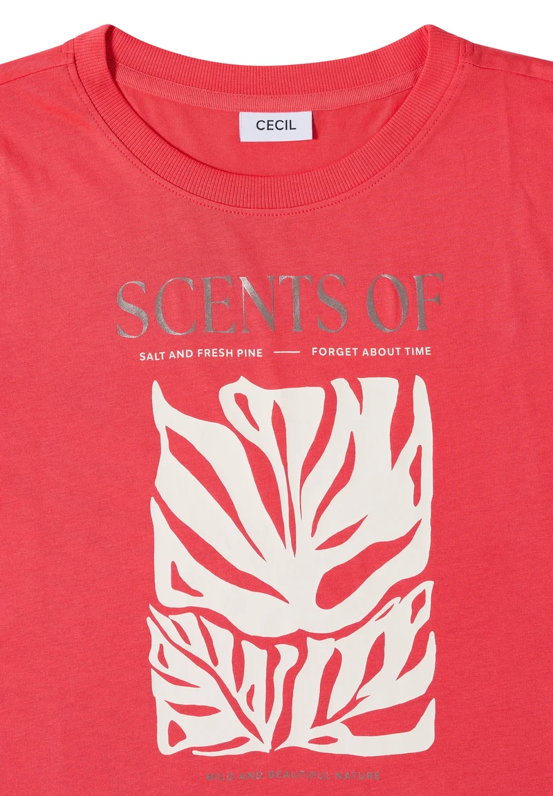 Monstera FP Shirt, coral