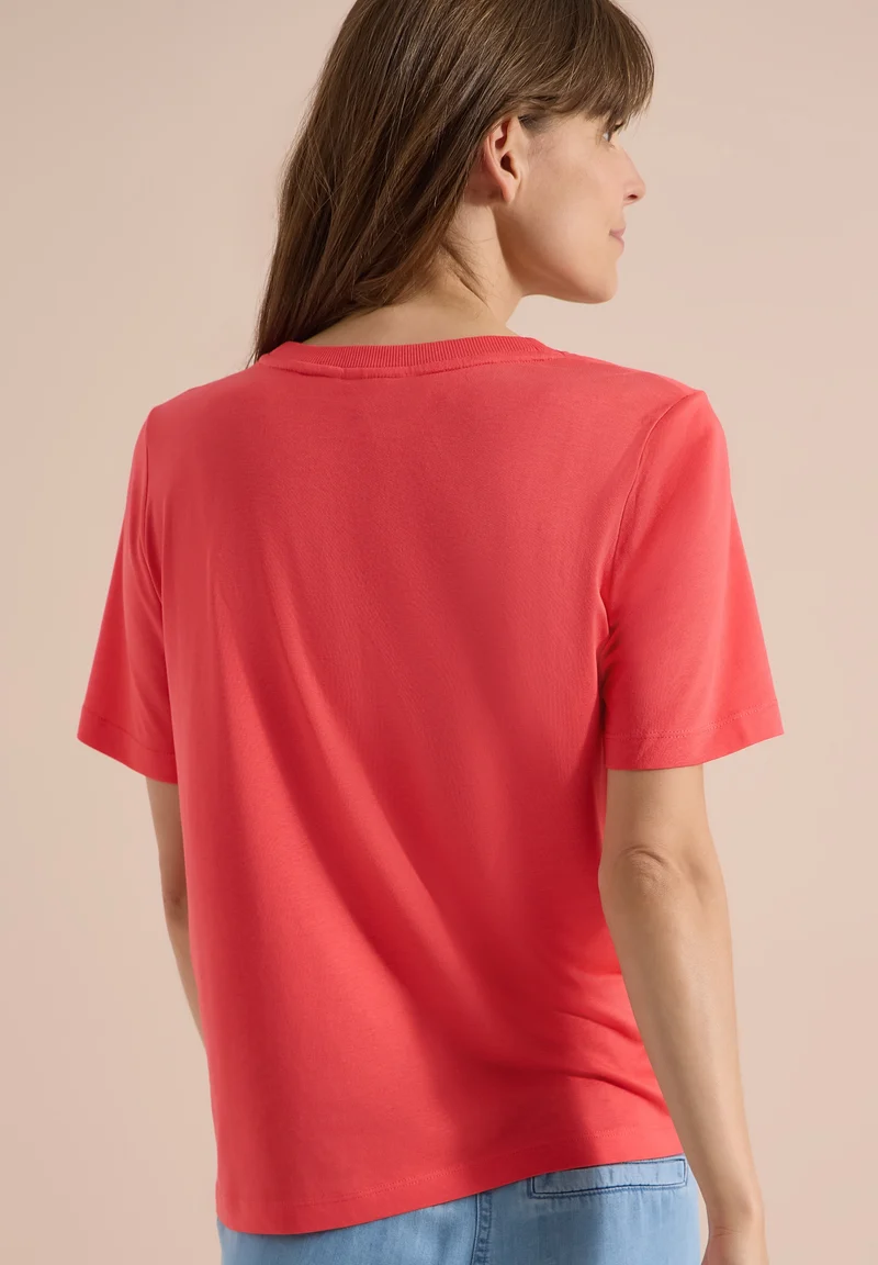 Monstera FP Shirt, coral